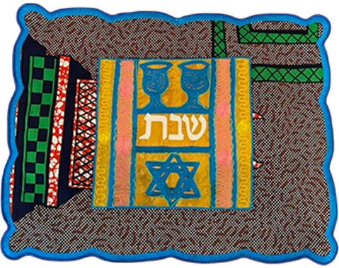 Challah Cover with Kiddush Cups